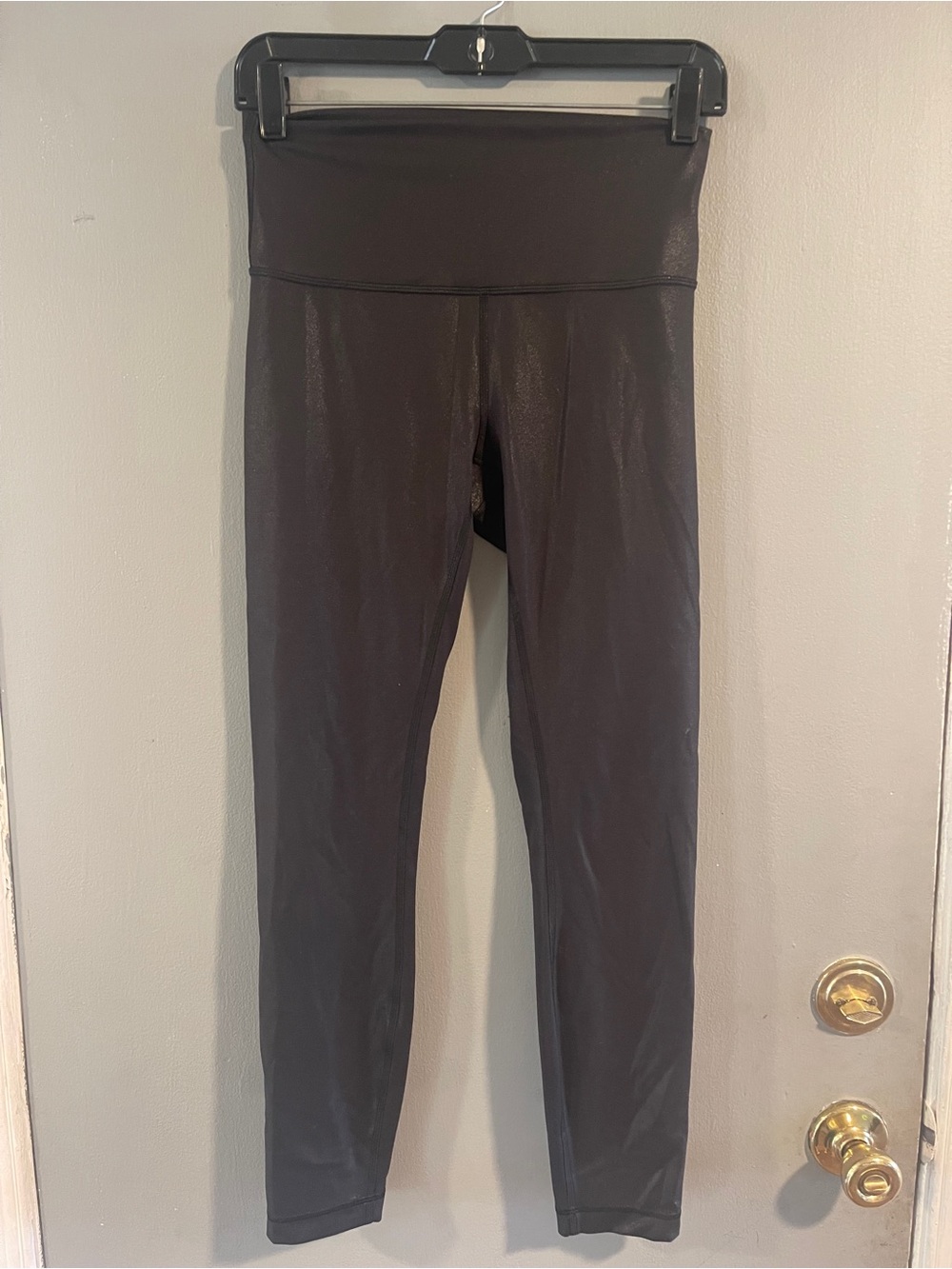 LULULEMON Wunder Train HR Tight 25” Black Foil Special Edition Women's Sz 6